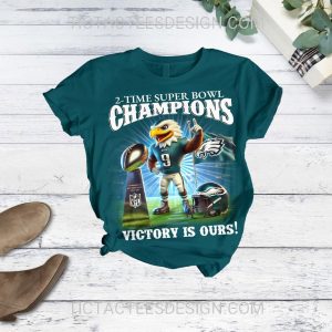 Philadelphia Eagles 2-Time Super Bowl Champions Victory Is Ours Pajamas Set