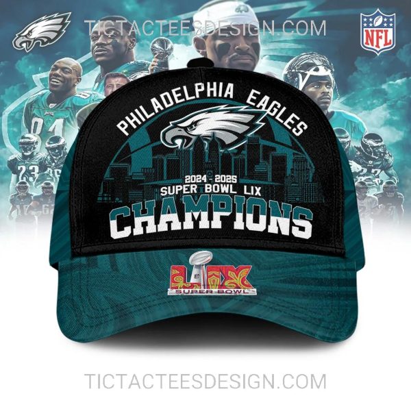 Philadelphia Eagles 2024 – 2025 Super Bowl LIX Champions Cap