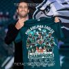 Philadelphia Eagles 2X Super Bowl LIX Champions February 9, 2025 T-Shirt