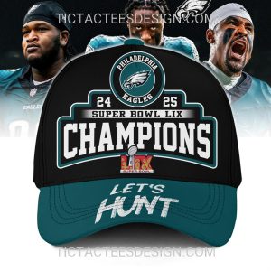 Philadelphia Eagles 2024 – 2025 Super Bowl LIX Champions Cap