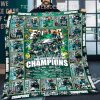 2X Super Bowl LIX Champions Philadelphia Eagles Fleece Blanket