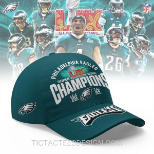 Philadelphia Eagles Super Bowl LIX Champions 2024 Cap