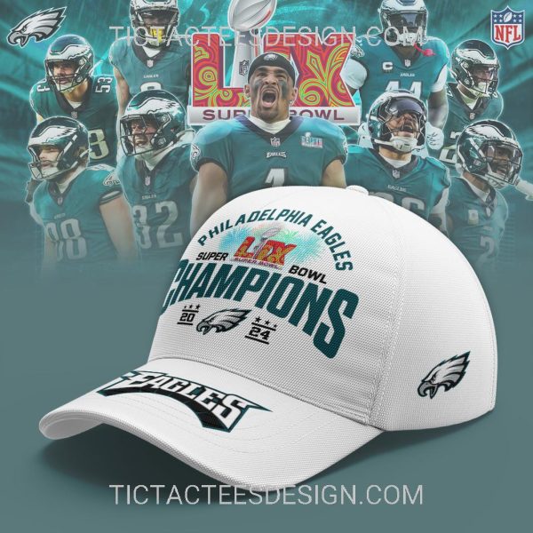 Philadelphia Eagles Super Bowl LIX Champions 2024 Cap