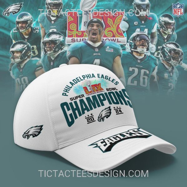 Philadelphia Eagles Super Bowl LIX Champions 2024 Cap