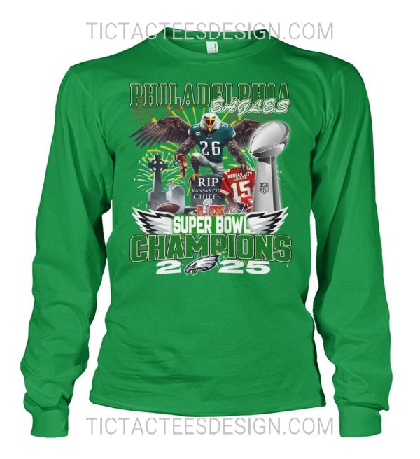 Philadelphia Eagles Super Bowl LIX Champions 2025 T-Shirt