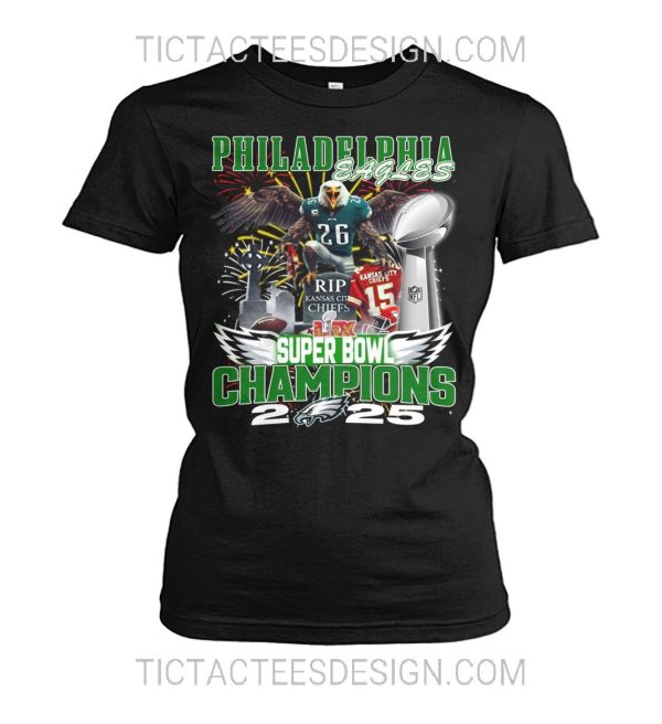 Philadelphia Eagles Super Bowl LIX Champions 2025 T-Shirt