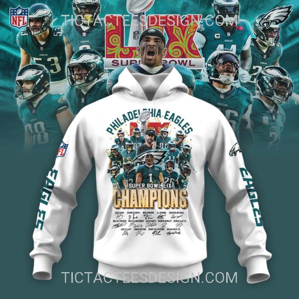 Philadelphia Eagles Super Bowl LIX Champions Hoodie