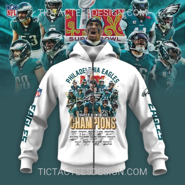 Philadelphia Eagles Super Bowl LIX Champions Hoodie