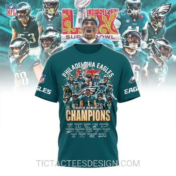 Philadelphia Eagles Super Bowl LIX Champions Hoodie