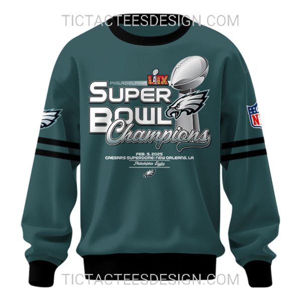 Philadelphia Eagles Super Bowl LIX Champions Hoodie