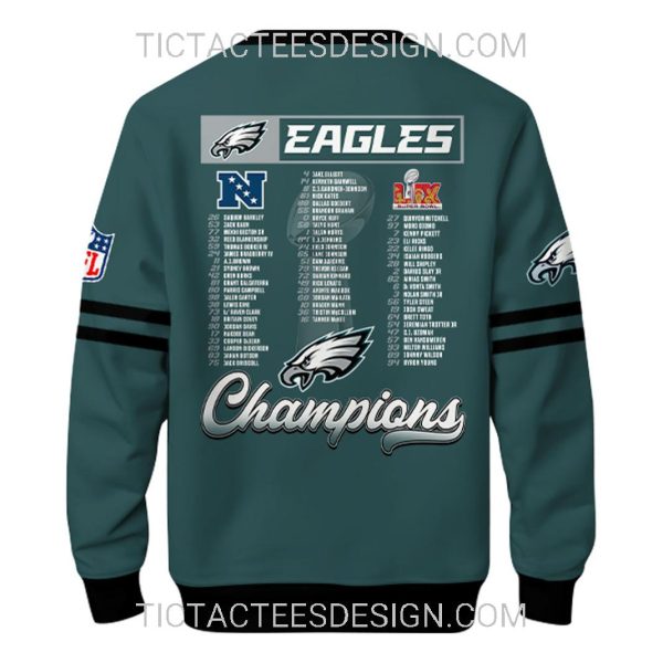 Philadelphia Eagles Super Bowl LIX Champions Hoodie