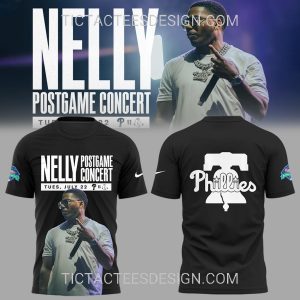 Philadelphia Phillies Nelly Postgame Concert at Citizens Bank Pack 2025 Hoodie – Black