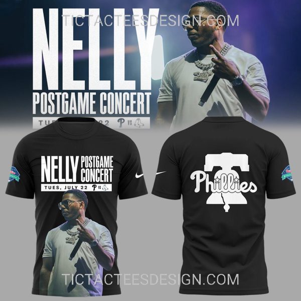 Philadelphia Phillies Nelly Postgame Concert at Citizens Bank Pack 2025 Hoodie – Black