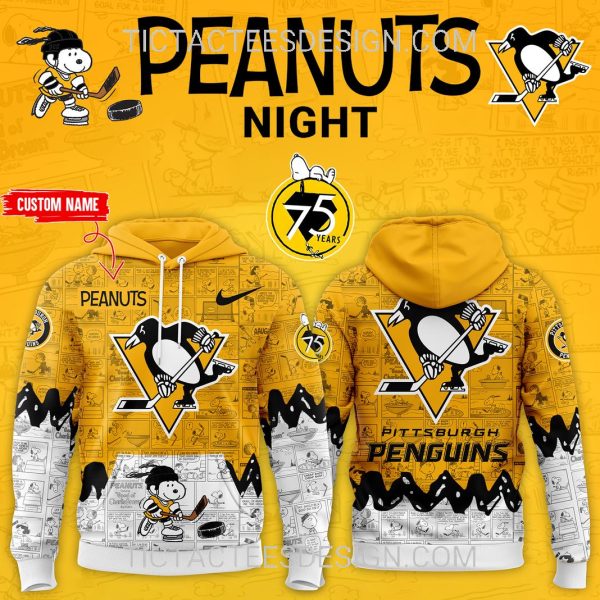 Pittsburgh Penguins 75th Anniversary of Peanuts Hoodie