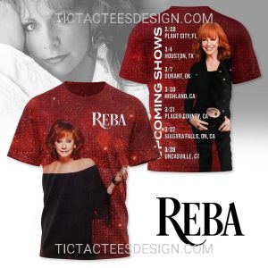 Reba Upcoming Shows 2025 3D Shirt