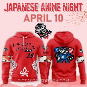 Rocket City Trash Pandas X Japanese Anime Night Hoodie