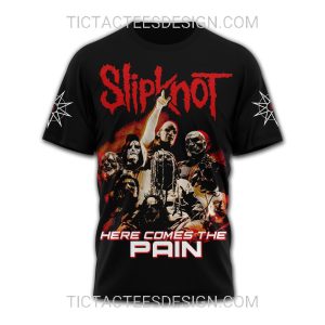 Slipknot Here Comes The Pain 25th Anniverasry Tour 2025 3D Shirt