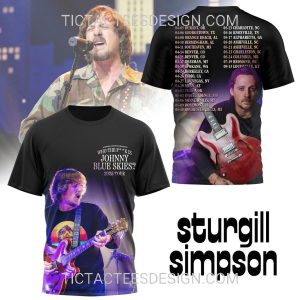 Sturgill Simpson 2025 Johnny Blue Skies Tour 3D Shirt