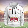 Super Bowl LIX Champions 2024 Philadelphia Eagles Quarter Zip Hoodie