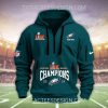 Super Bowl LIX Champions Philadelphia Eagles Quarter Zip Hoodie