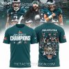 Philadelphia Eagles Super Bowl LIX Champions Shield Tie-Dye T-Shirt