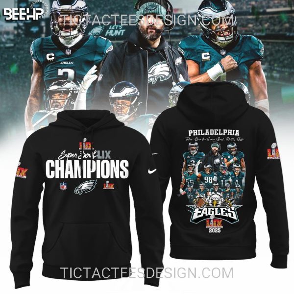 Super Bowl LIX Champions 2025 Philadelphia Eagles T-Shirt