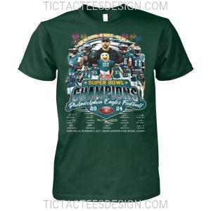 Super Bowl LIX Champions Philadelphia Eagles Football 2024 T-Shirt