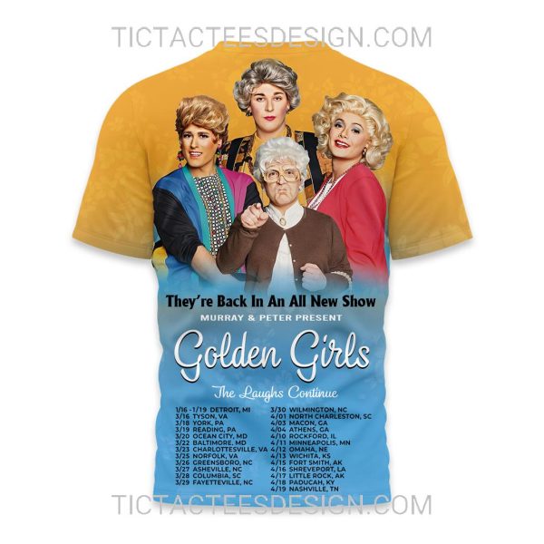 The Golden Girls The Laughs Continue Tour 2025 3D Shirt