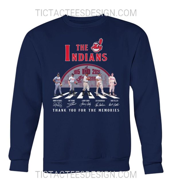 The Indians 110th Anniversary 1915 – 2025 Thank You For The Memories T-Shirt