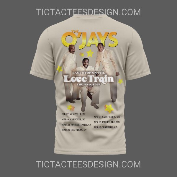 The O’Jays Last Stop on the Love Train The Final Tour 2025 3D Shirt