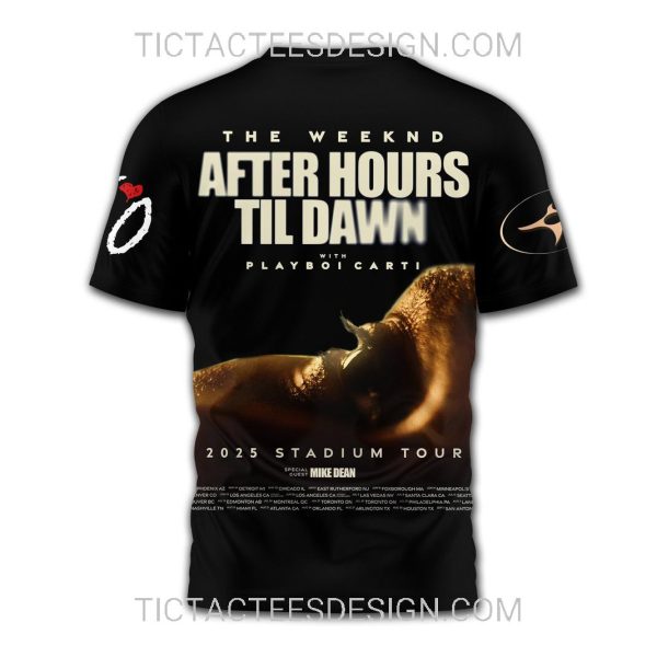 The Weeknd After Hours til Dawn 2025 Stadium Tour 3D Shirt