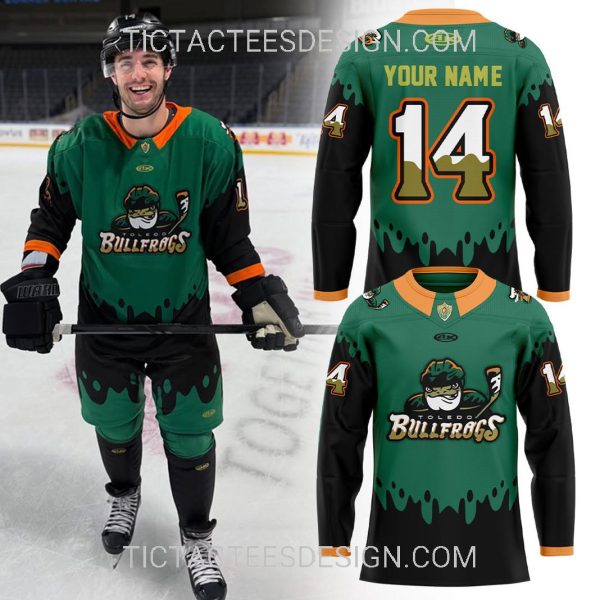 Toledo Walleye Bullfrogs Uniform Jersey