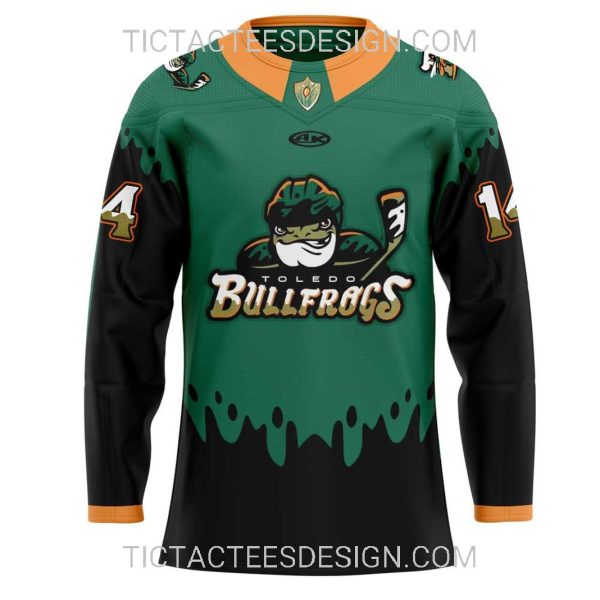 Toledo Walleye Bullfrogs Uniform Jersey