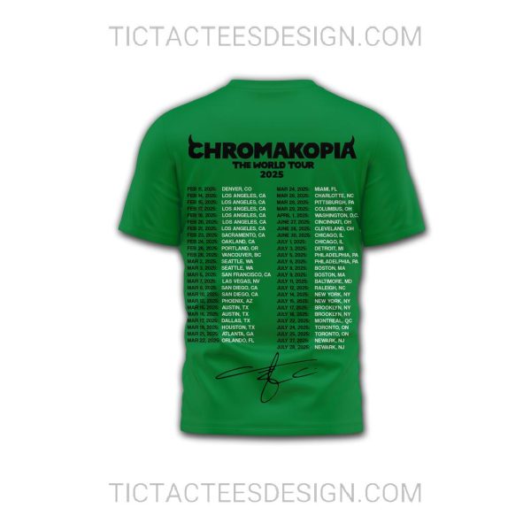 Tyler, The Creator Chromakopia The World Tour 2025 3D Shirt