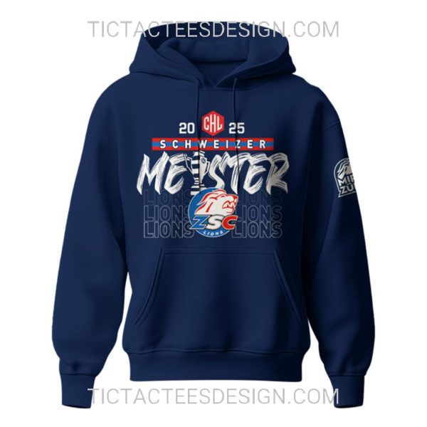 ZSC Lions CHL 2025 Champions Hoodie