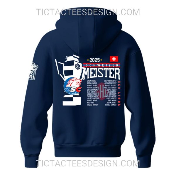 ZSC Lions CHL 2025 Champions Hoodie